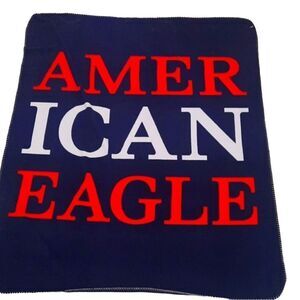 American Eagle NEW with tag/in packaging Fleece Blanket, 50” x 60”, 100% poly